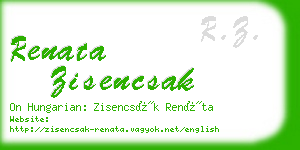 renata zisencsak business card